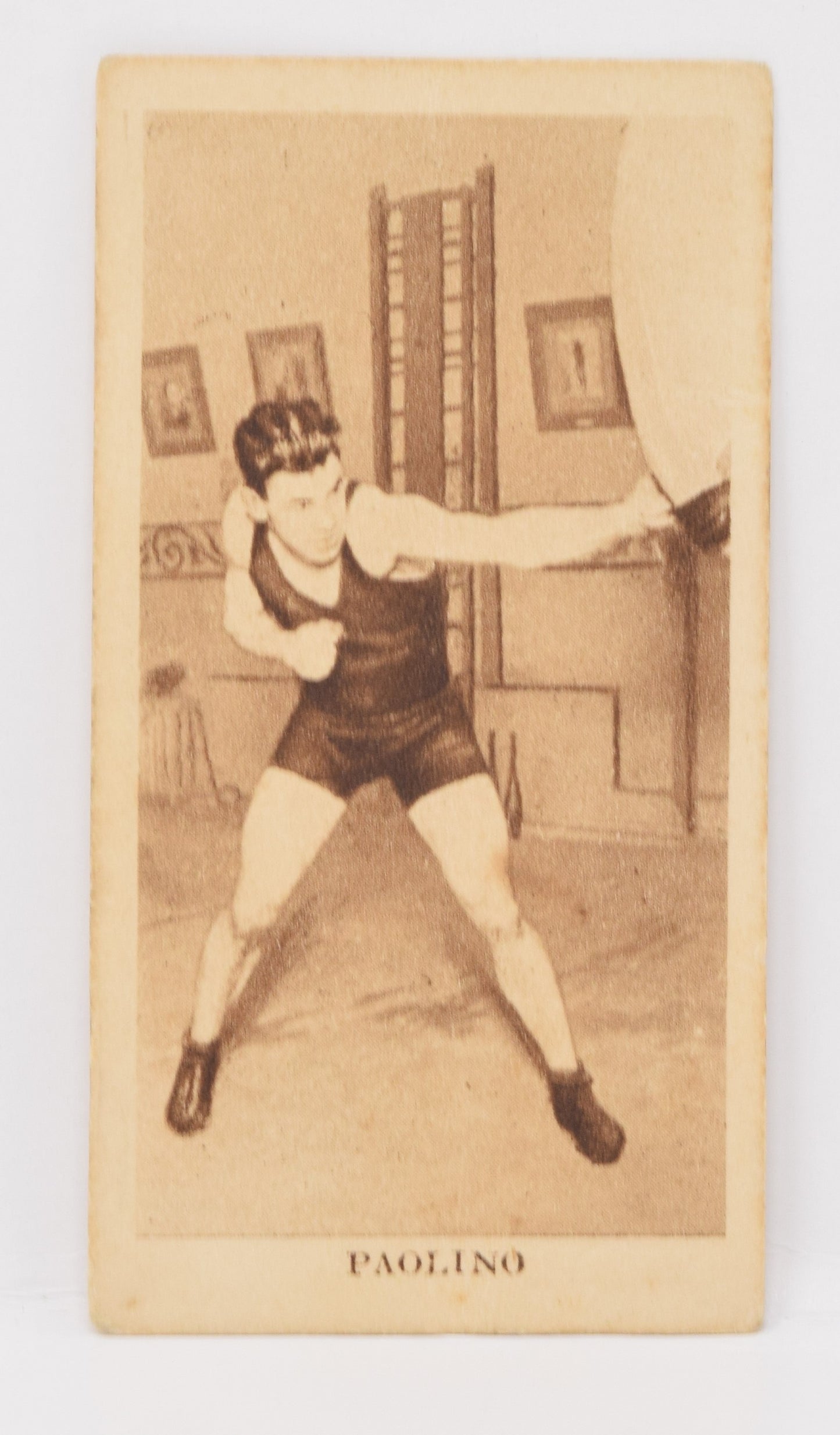 Paolino #23 Godfrey Phillips Sporting Champions Boxer Boxing Card 1929