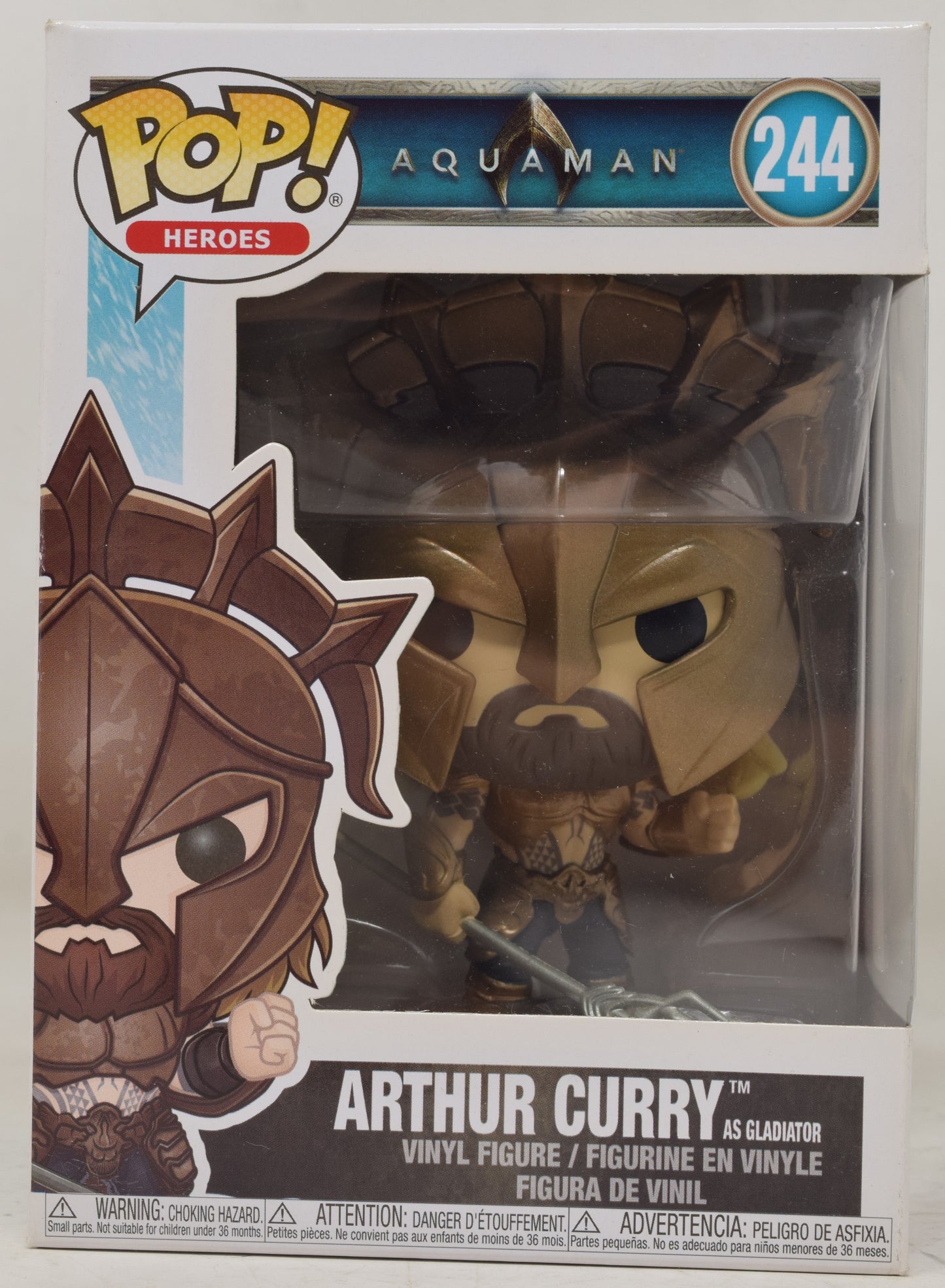 Aquaman Arthur Curry 244 Funko Pop Heroes Vinyl Figure NIB