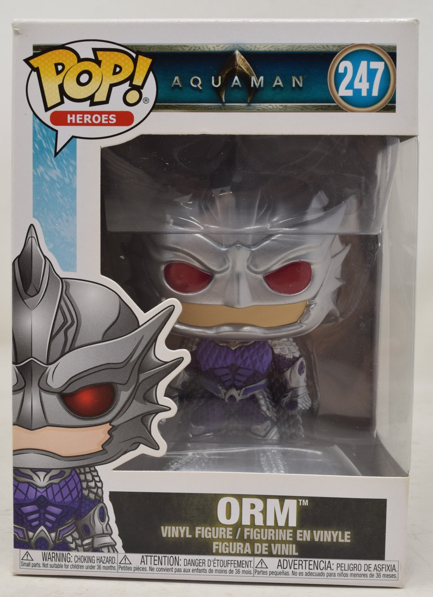 Aquaman ORM 247 Funko Pop Heroes Vinyl Figure NIB