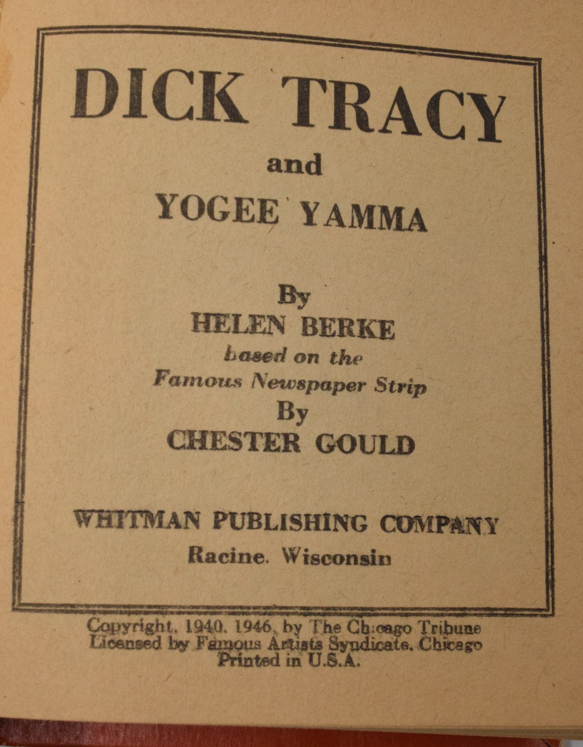 Dick Tracy On Voodoo Island 1478 Better Little Book Whitman 1944 FN - Golden Apple Comics