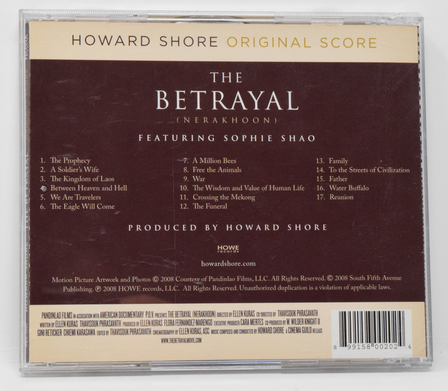 The Berayal Nerakhoon Soundtrack CD Howard Shore