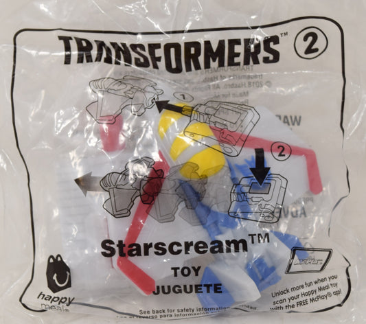 Transformers Happy Meal Toy 2018 Starscream Jet MOC New