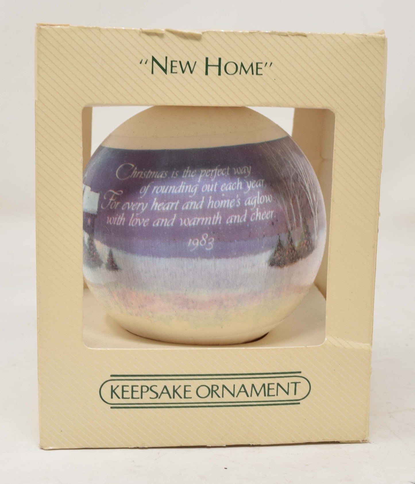 Hallmark Ornament New Home Christmas Tree 1983 NIB