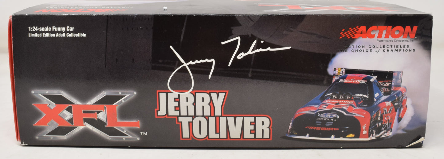 Jerry Toliver Action XFL Funny Car 2001 Pontiac Firebird 1:24 NIB