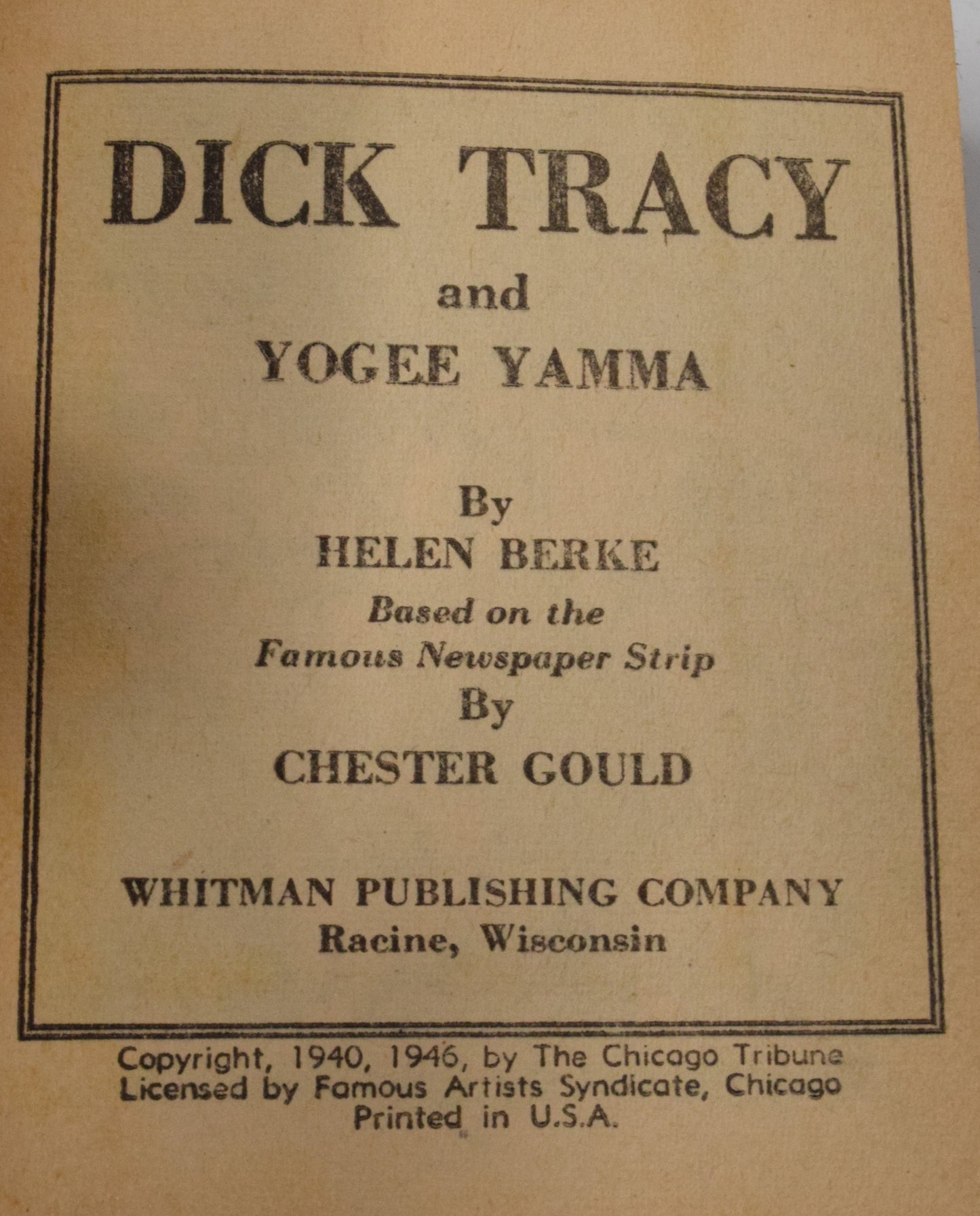 Dick Tracy And Yogee Yamma 1412 Better Little Book Whitman 1946 FN - Golden Apple Comics