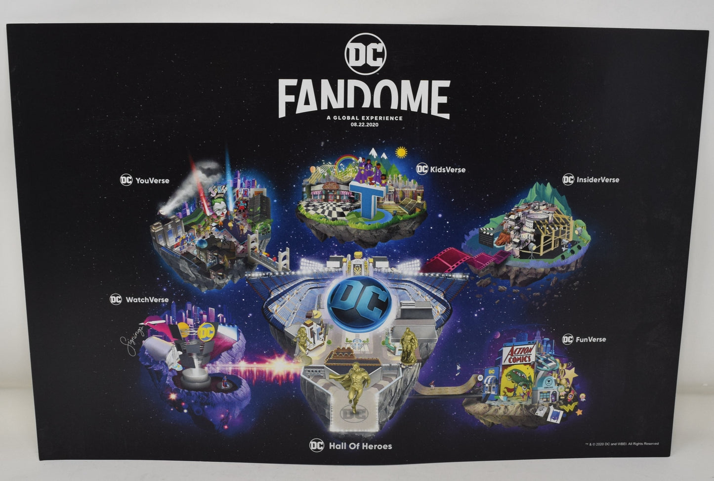 DC DCU Fandome Promo Poster Convention Map 2020