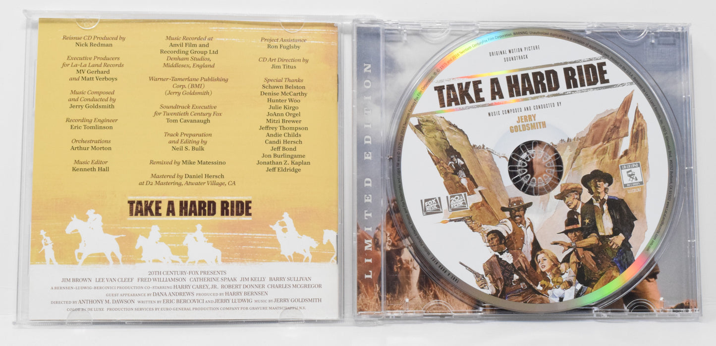 Take A Hard Ride Soundtrack CD Jerry Goldsmith La-La Land LTD 2000