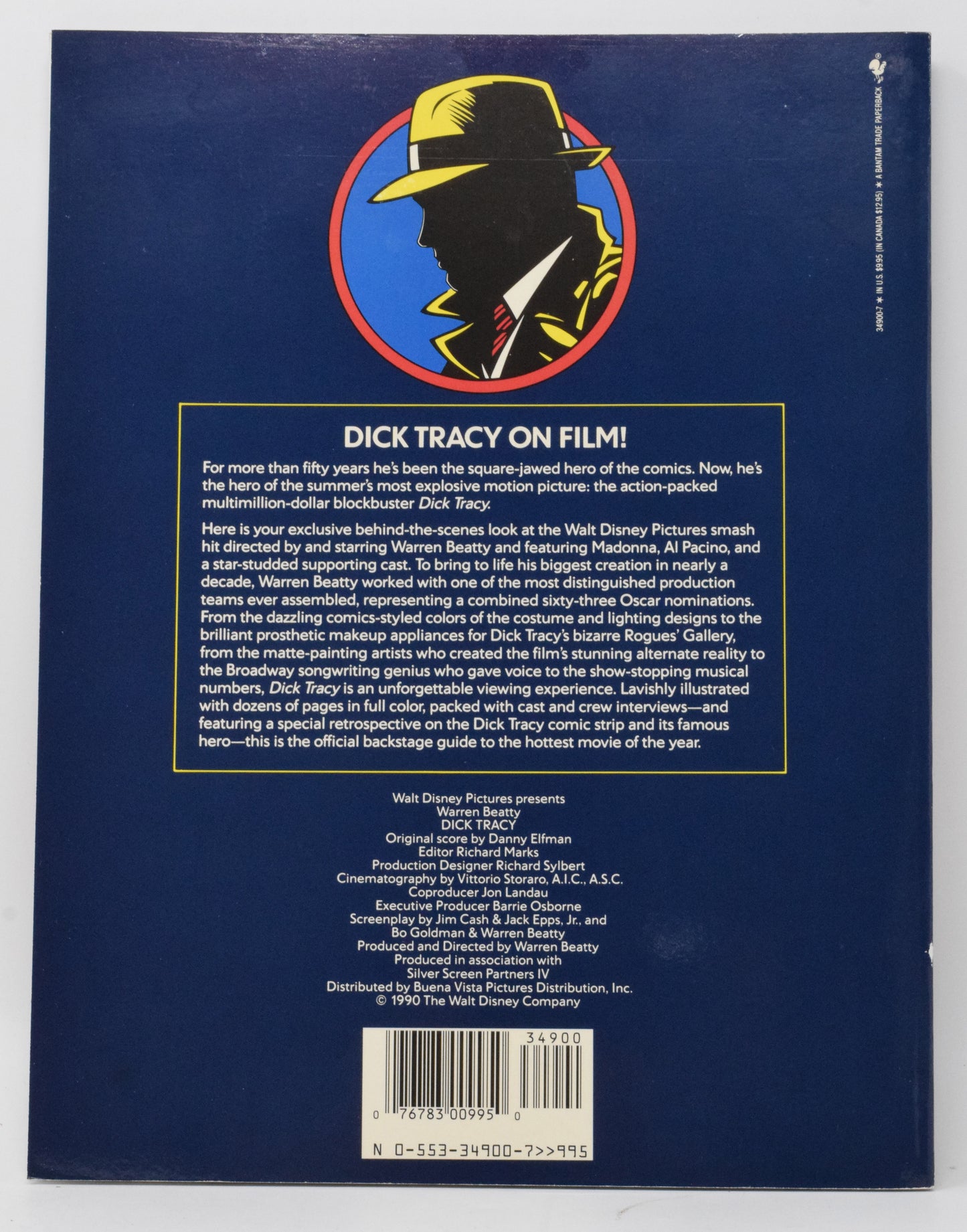 Dick Tracy The Making of the Movie SC #1 1990 1st Print NM