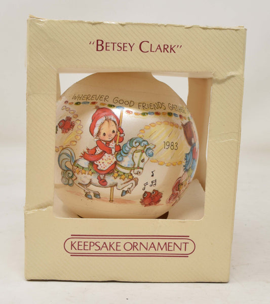 Hallmark Ornament Betsey Clark Carousel Horse Christmas Tree 1983 NIB