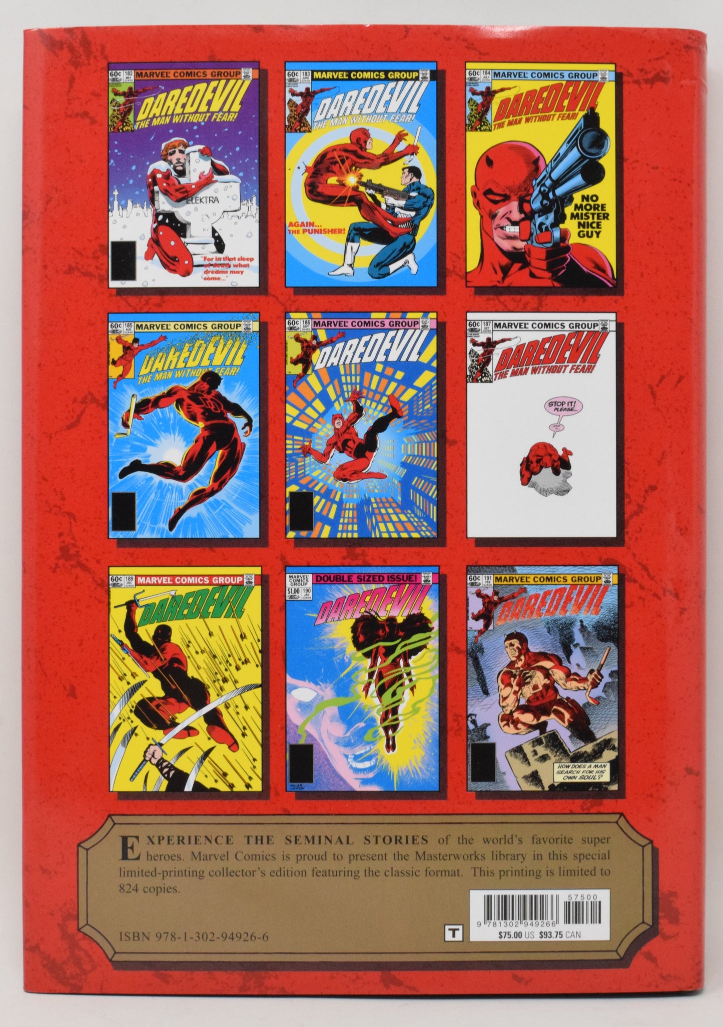 Marvel Masterworks Daredevil HC Vol 340 181 - 191 Marvel 2023 VF NM