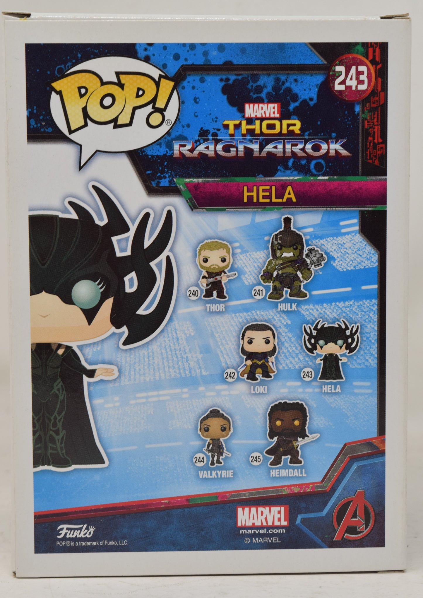 Thor Ragnarok Hela 243 Funko Pop Vinyl Figure NIB