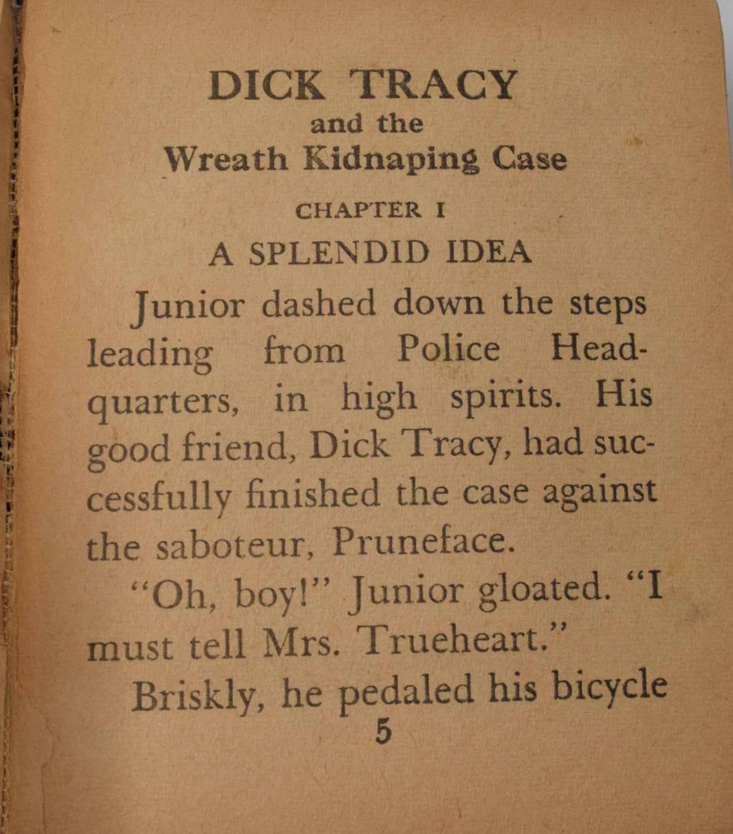 Dick Tracy And The Wreath Kidnapping Case 1482 Better Little Book Whitman 1945 FR GD - Golden Apple Comics