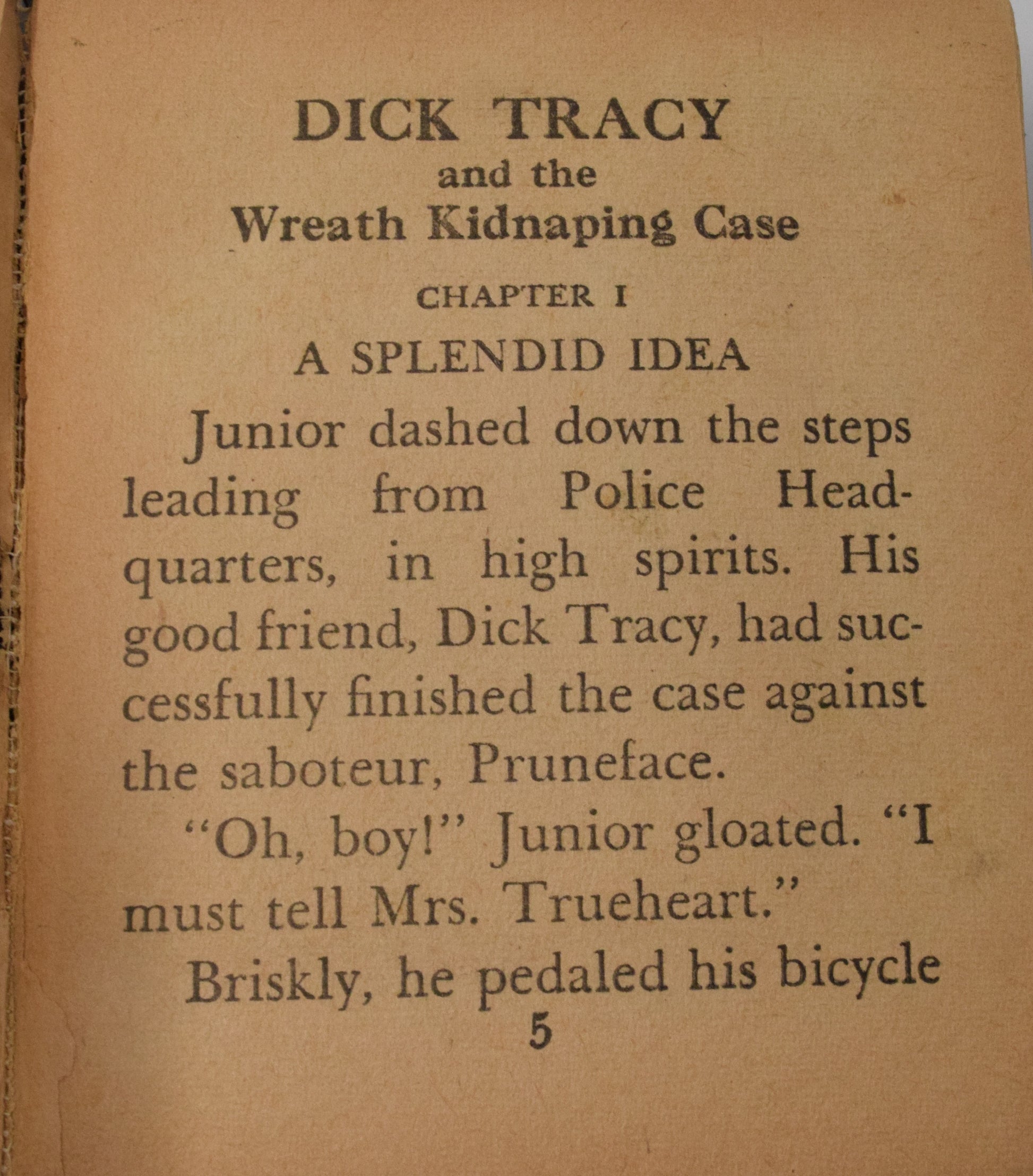 Dick Tracy And The Wreath Kidnapping Case 1482 Better Little Book Whitman 1945 FR GD - Golden Apple Comics