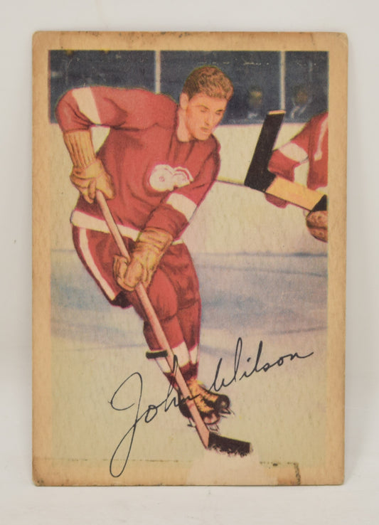 John Wilson Hockey Card Parkhurst 1953 1954 Detroit Red Wings 51