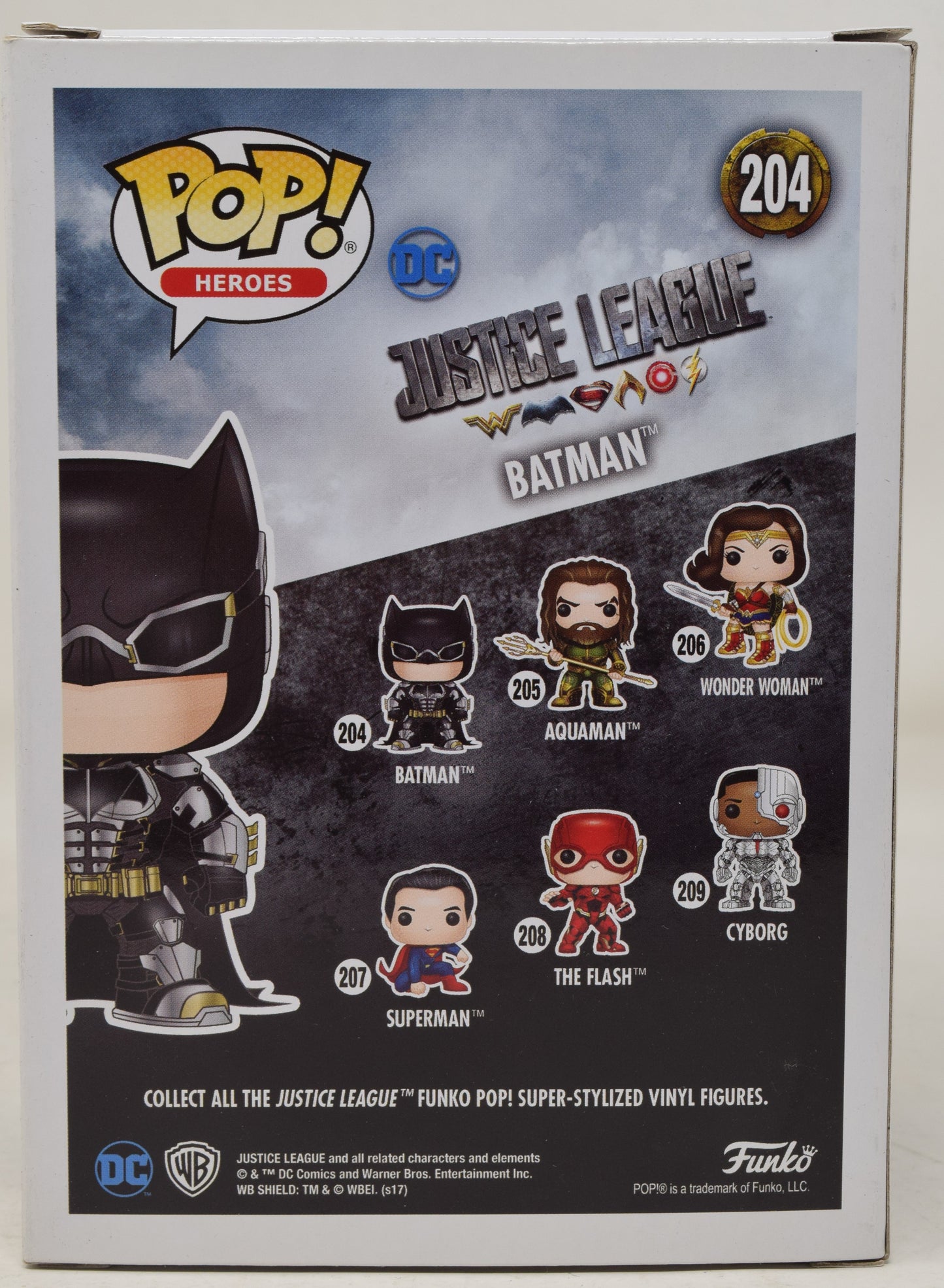 Justice League Movie Batman 204 Funko Pop Vinyl Figure DC NIB