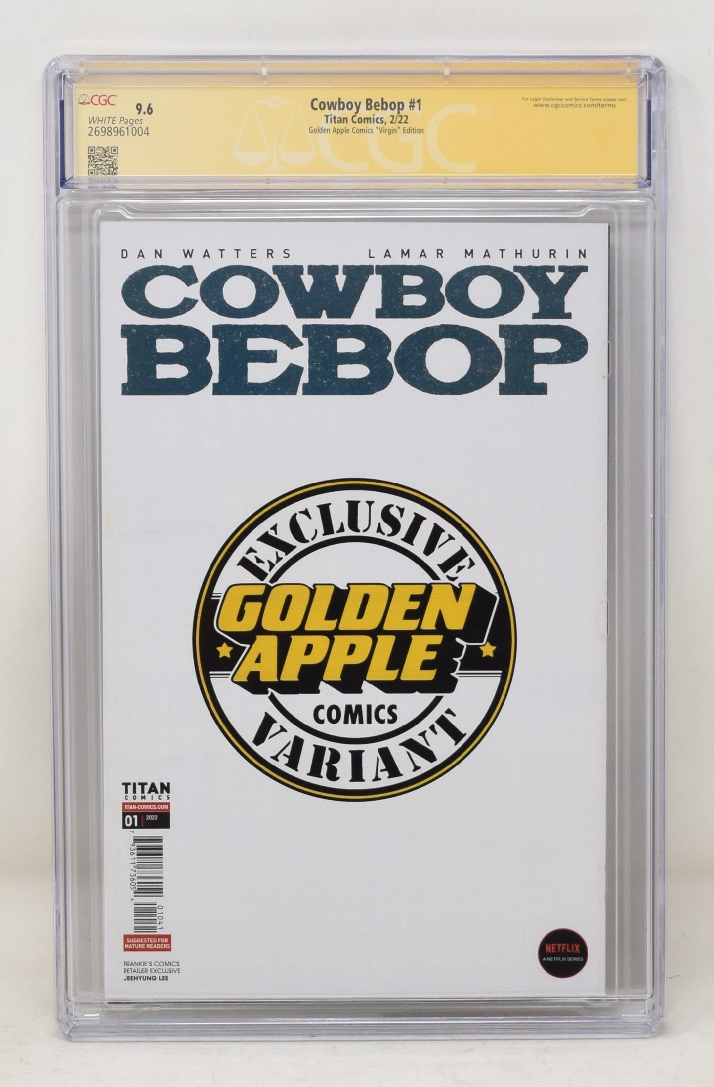 Cowboy Bebop #1 Jeehyung Lee Virgin Variant Netflix (01/26/2022) Titan CGC SS 9.6