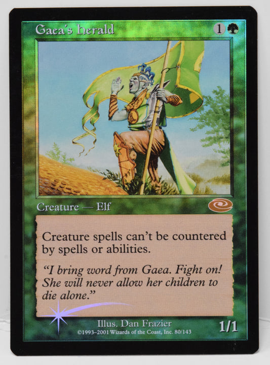 Magic The Gathering MTG Card Gaea's Herald Foil Planeshift Rare NM