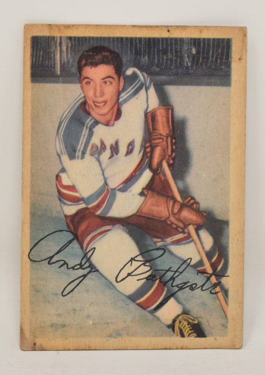 Andy Bathgate Hockey Card Parkhurst 1953 1954 New York Rangers 56
