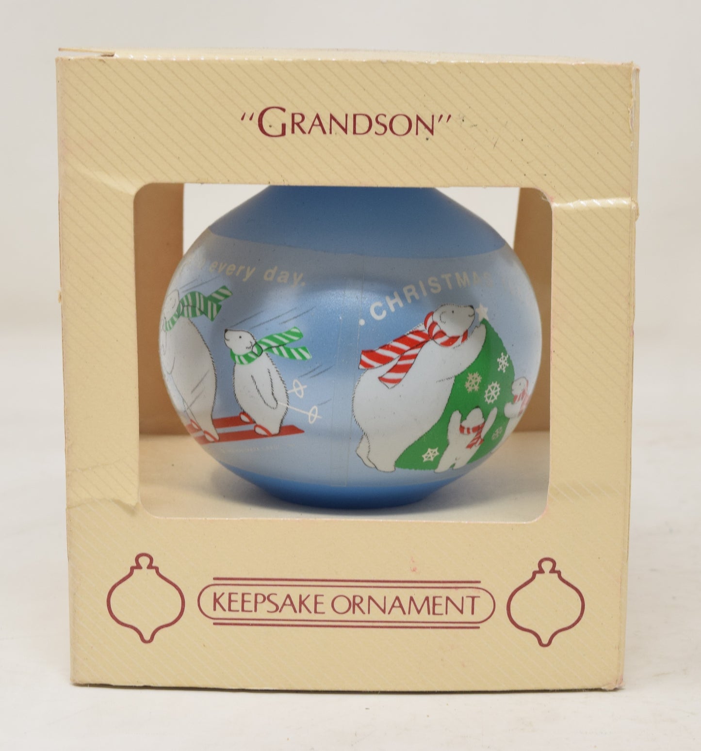 Hallmark Ornament Grandson Christmas Tree 1984 NIB