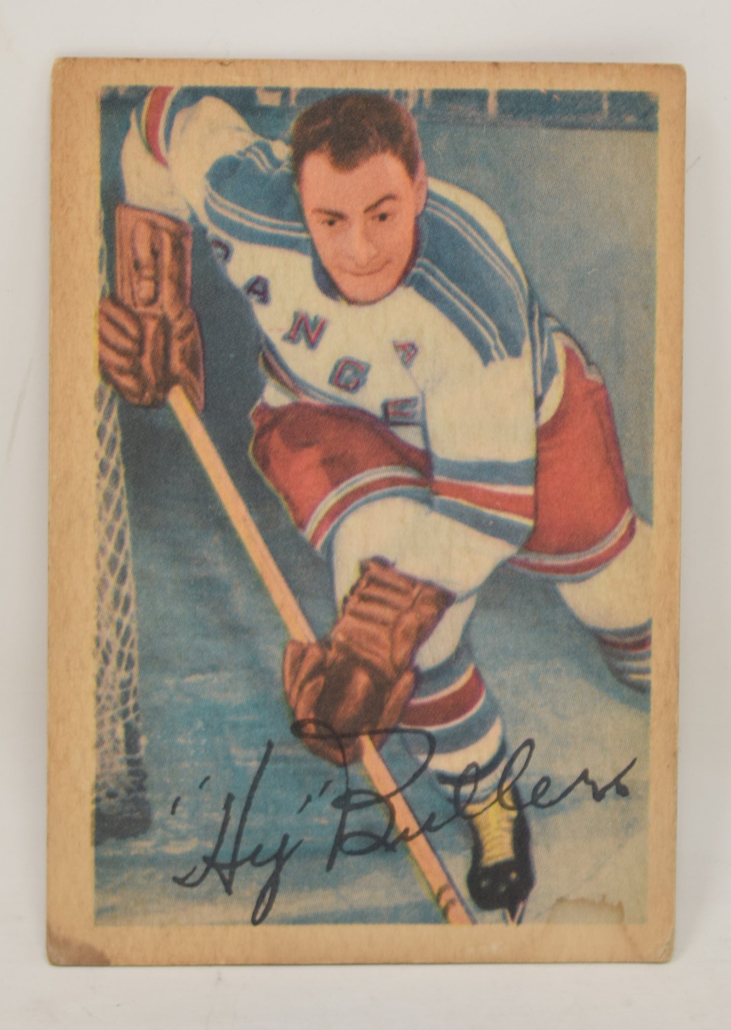 Hy Buller Hockey Card Parkhurst 1953 1954 New York Rangers 58