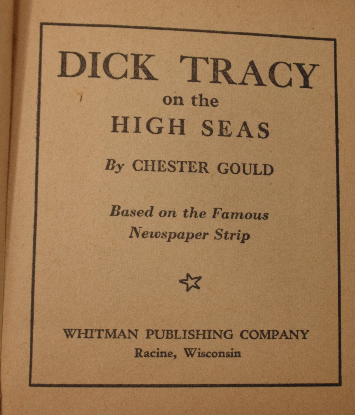 Dick Tracy And The High Seas 1454 Better Little Book Whitman 1939 FN - Golden Apple Comics