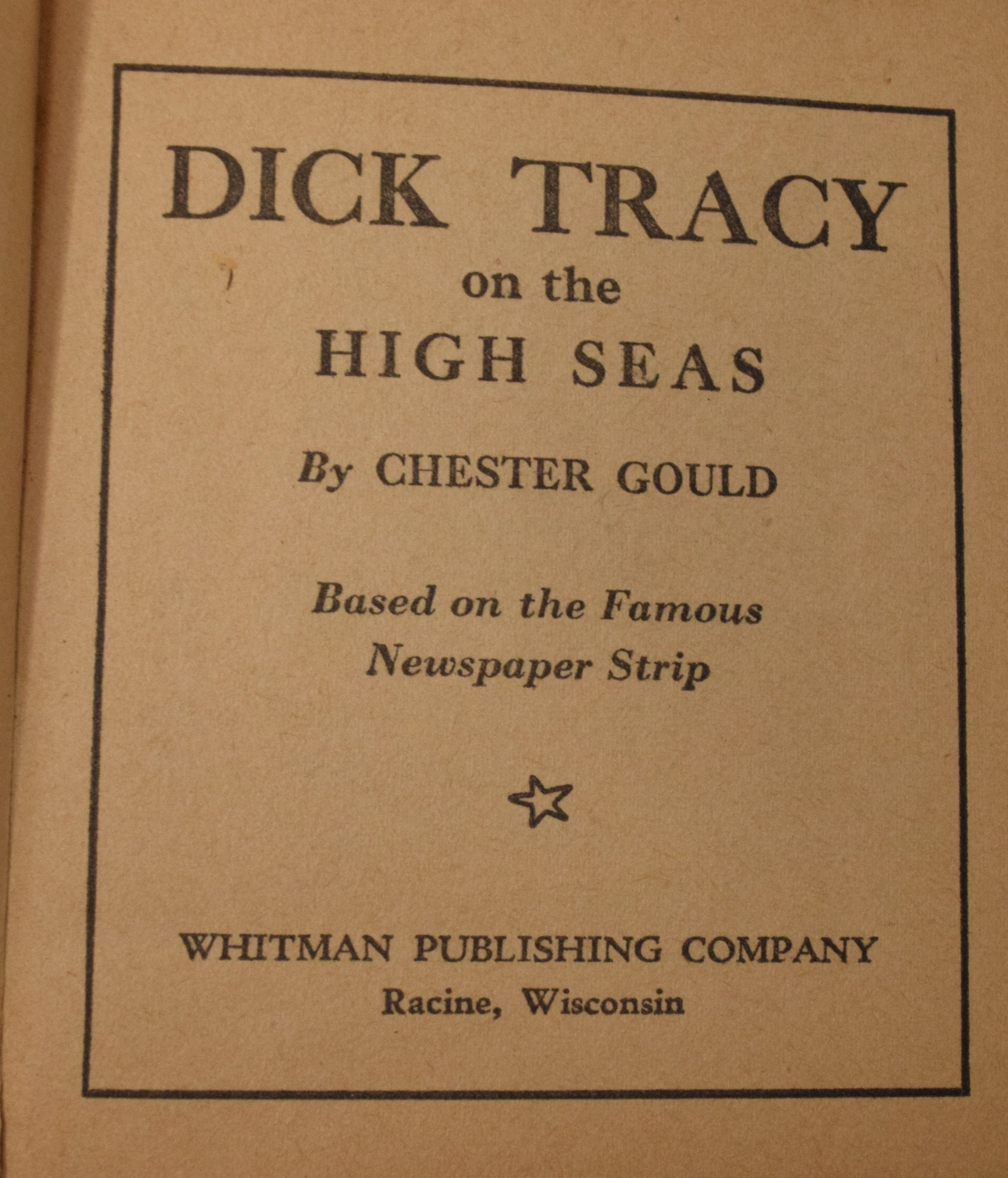Dick Tracy And The High Seas 1454 Better Little Book Whitman 1939 FN - Golden Apple Comics
