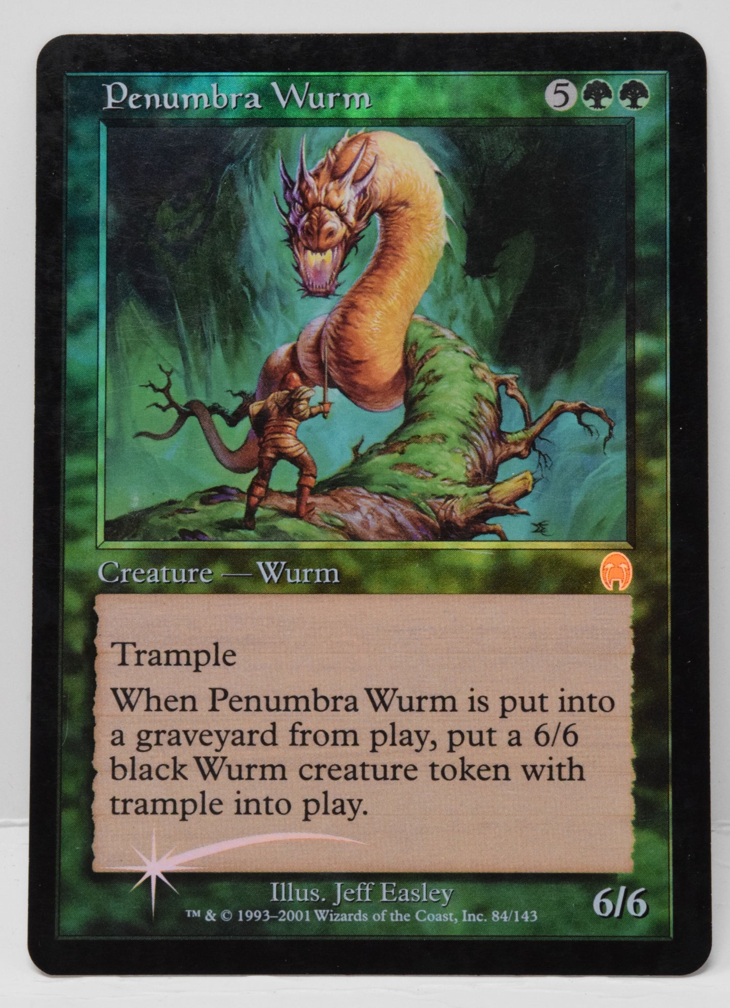 Magic The Gathering MTG Card Penumbra Wurm Foil Apocalypse Rare LP - Golden Apple Comics