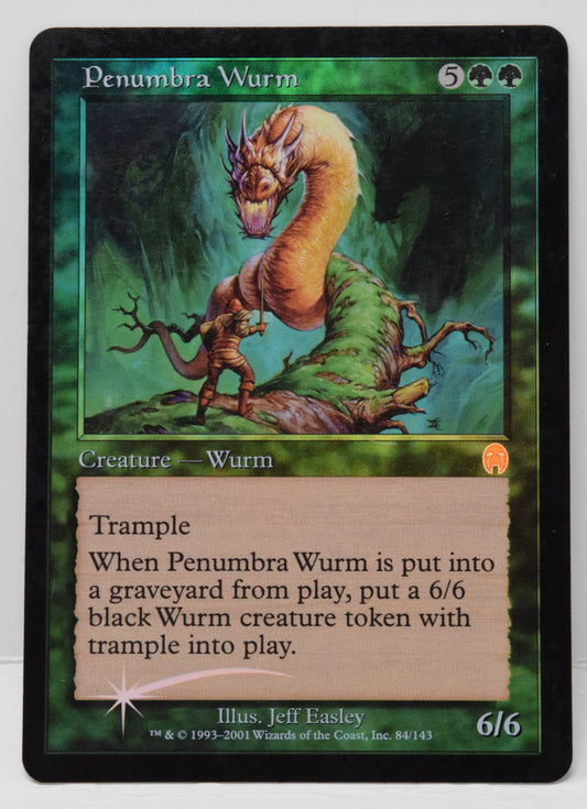 Magic The Gathering MTG Card Penumbra Wurm Foil Apocalypse Rare LP