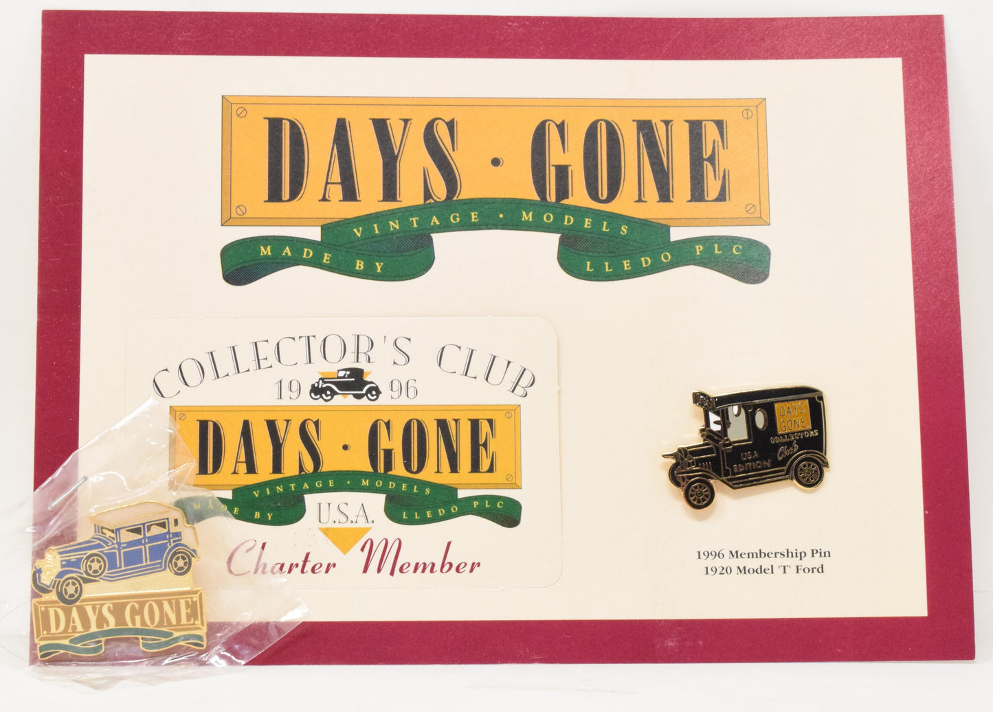 Lledo Days Gone Ford Model T 1920 Die Cast Car Collectors Club Model 1996 NIB