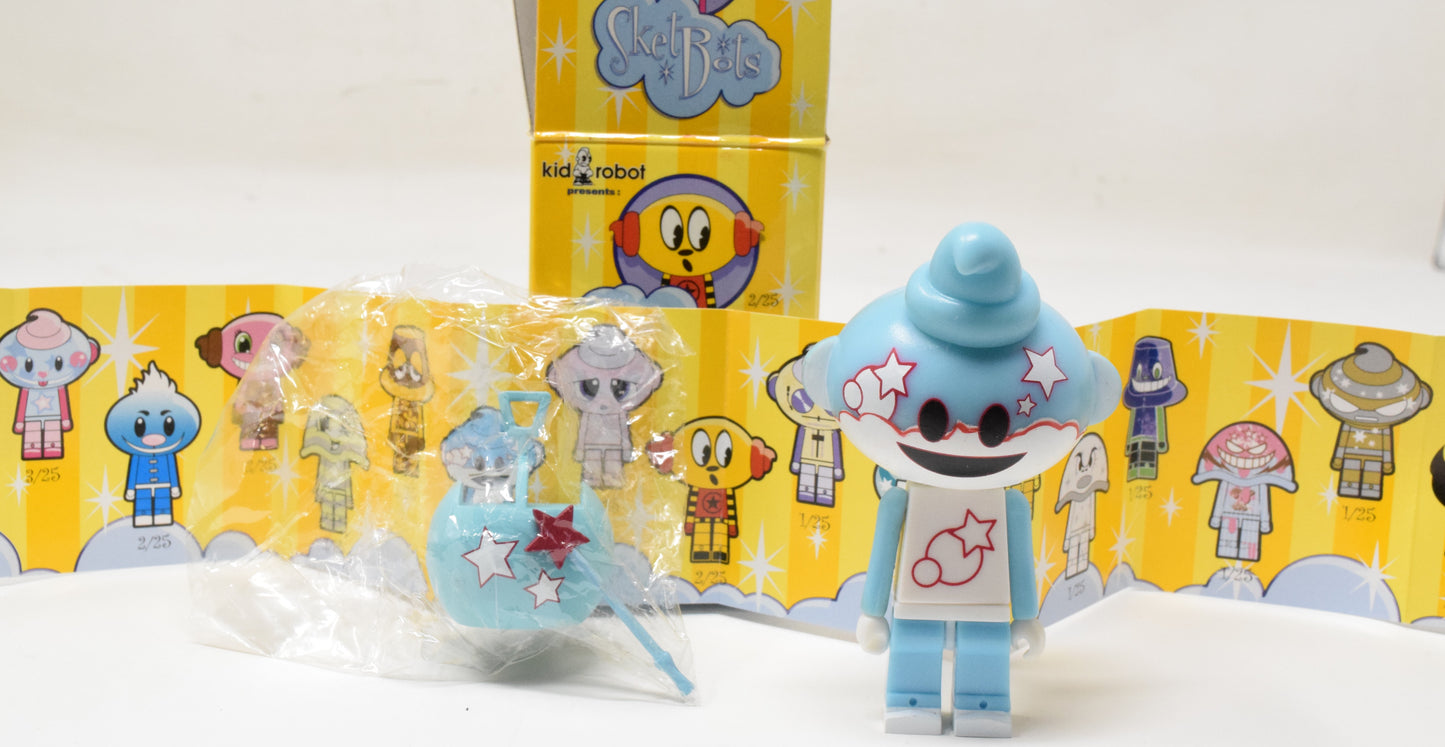 Kidrobot Sketbots Blue Vinyl Figure