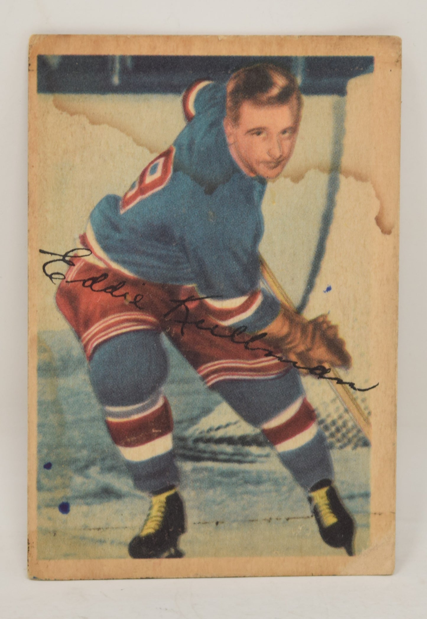 Ed Kullman Hockey Card Parkhurst 1953 1954 New York Rangers 61