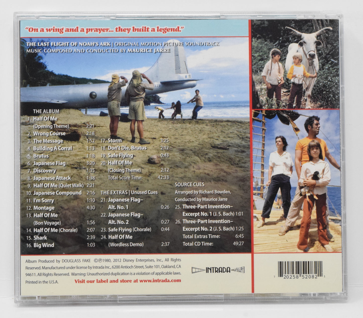 Last Flight Of Noah's Ark Soundtrack CD Maurice Jarre