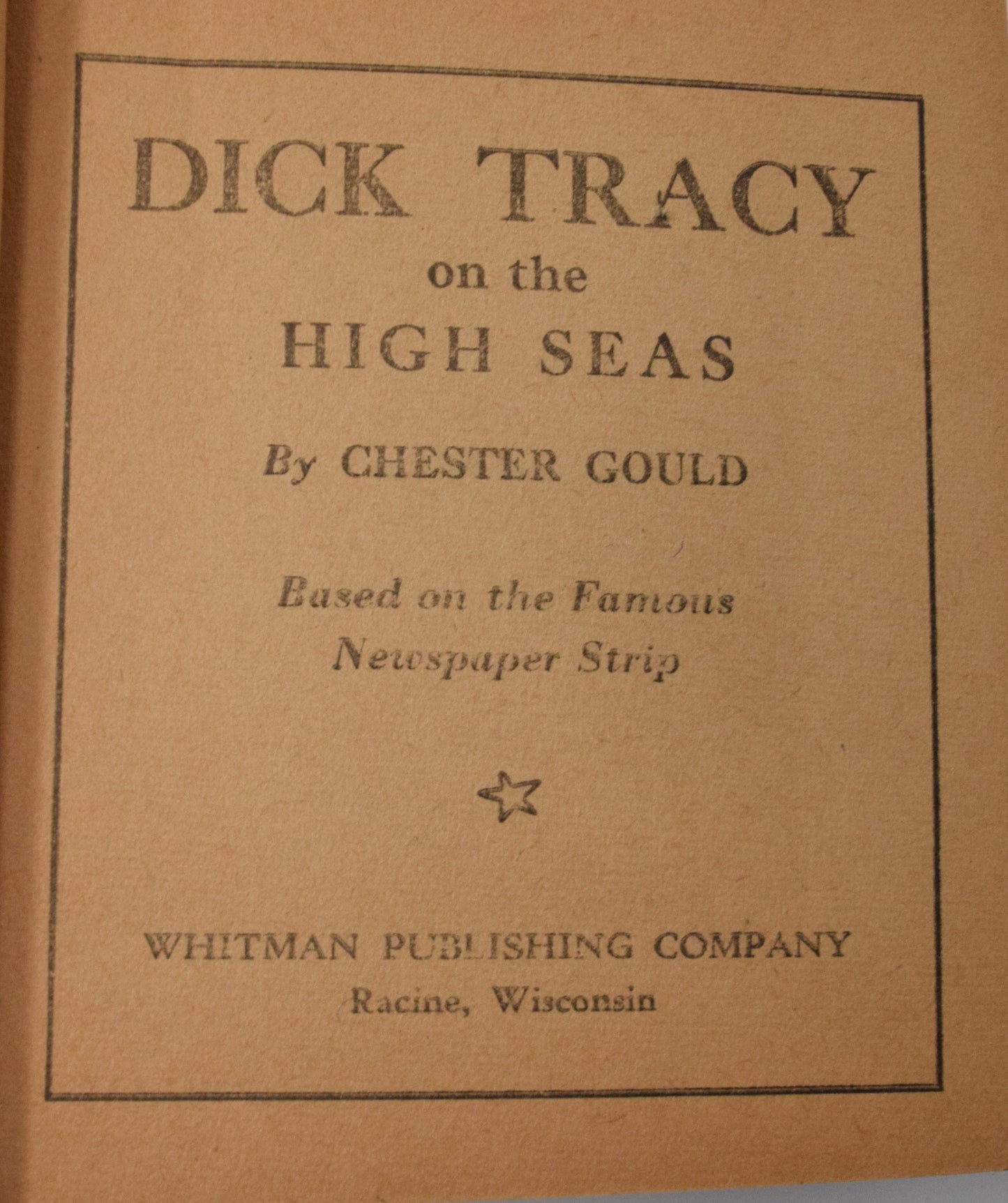 Dick Tracy And The High Seas 1454 Better Little Book Whitman 1939 FN - Golden Apple Comics