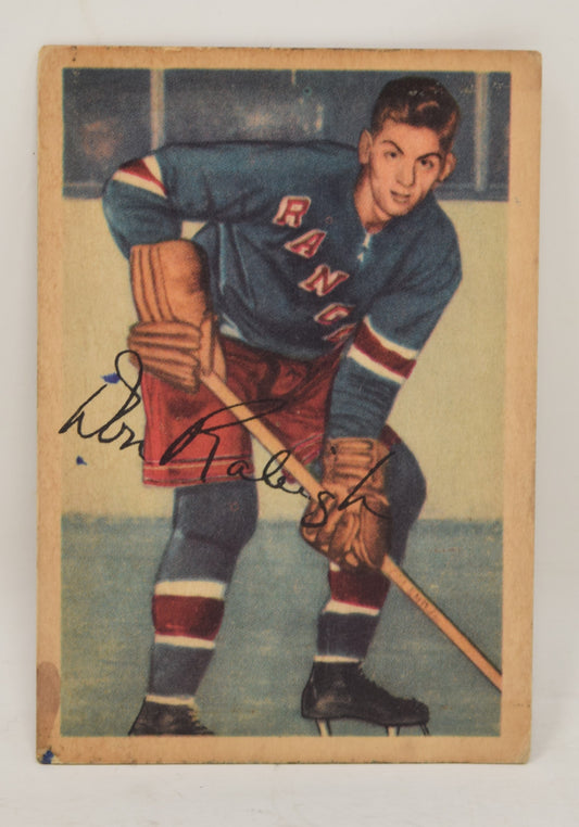 Don Raleigh Hockey Card Parkhurst 1953 1954 New York Rangers 68