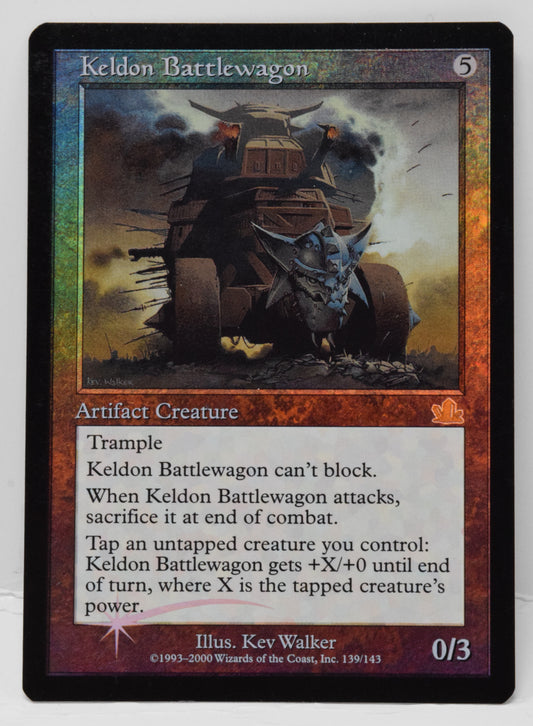 Magic The Gathering MTG Card Keldon Battlewagon Foil Prophecy Rare NM
