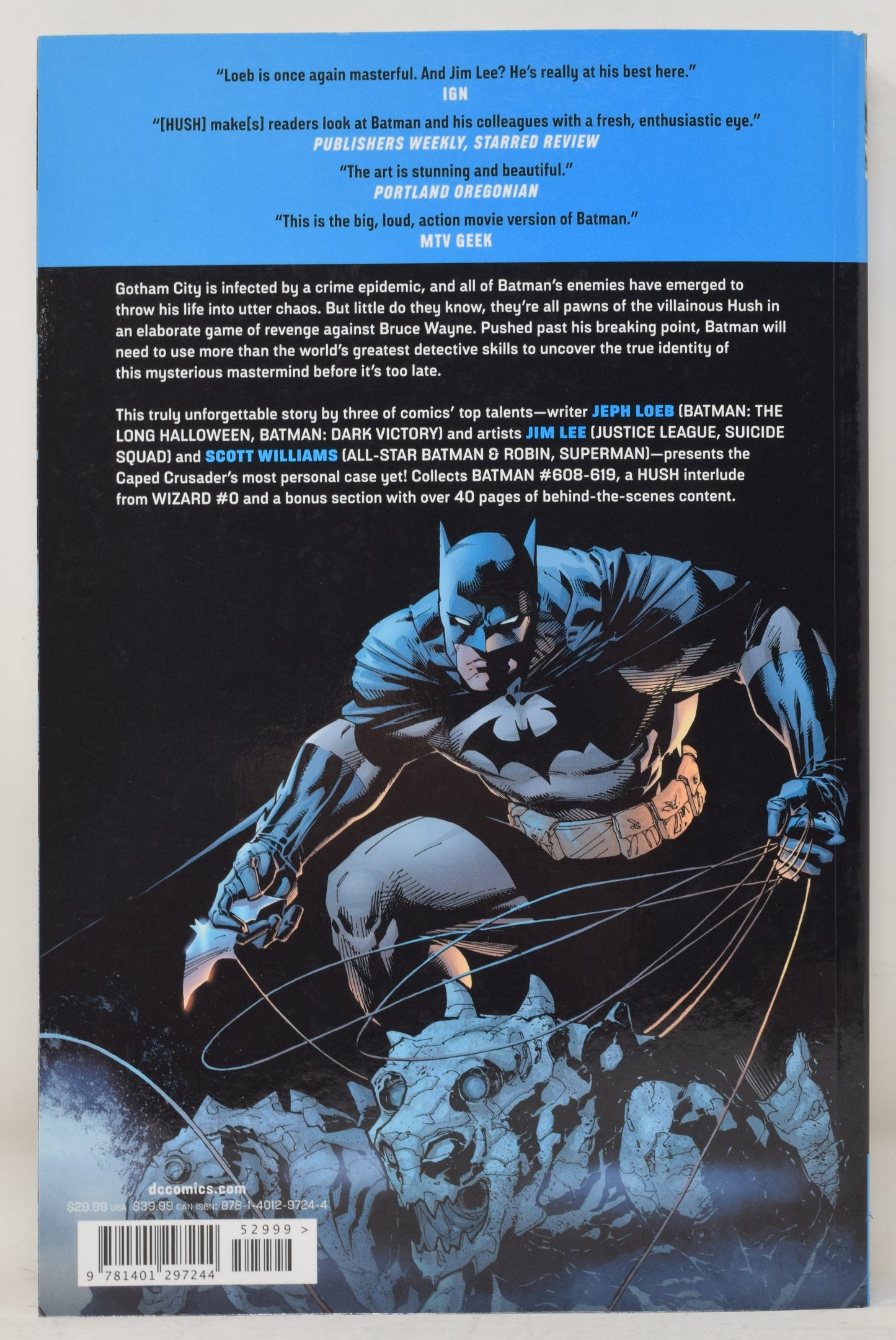 Batman Hush TP DC 2019 NM- 9.2 608 - 619 Jim Lee Jeph Loeb