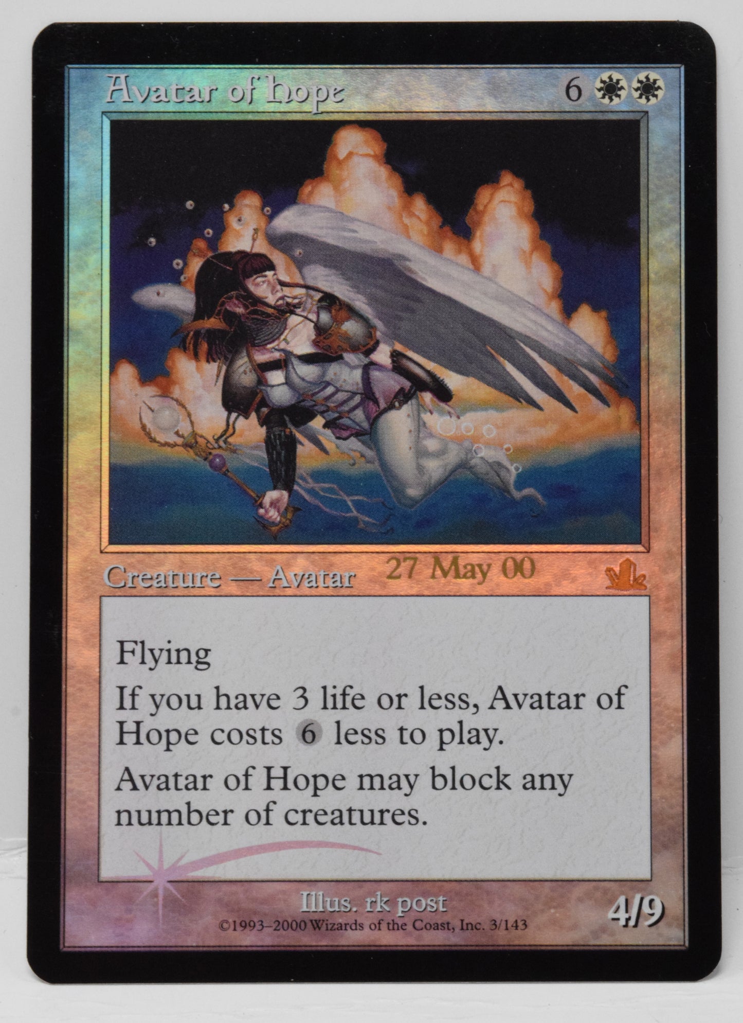 Magic The Gathering MTG Card Avatar Of Hope Foil Prophecy Promo NM