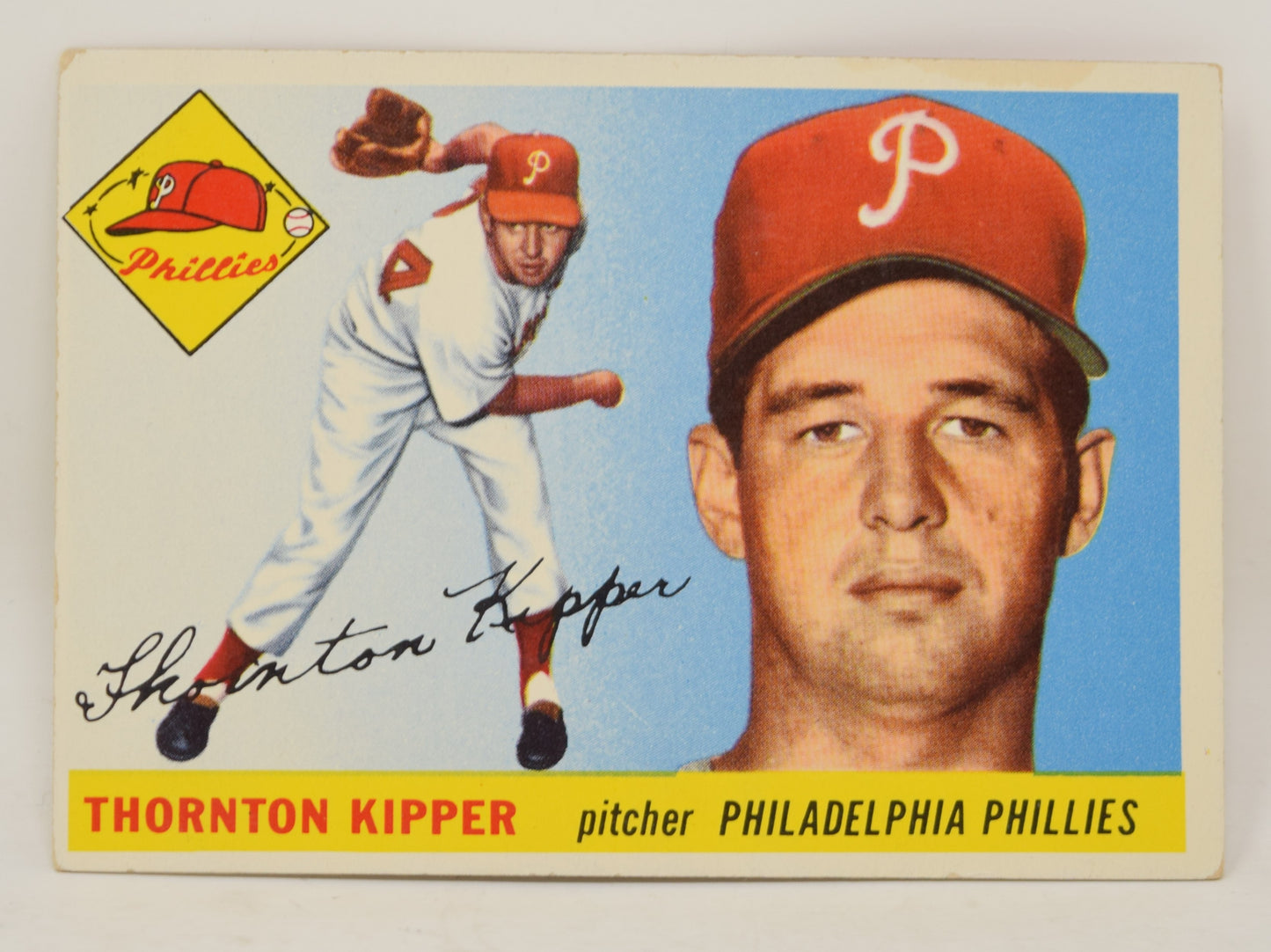 Thornton Kipper Baseball Card Topps 1955 Philadelphia Phillies 62