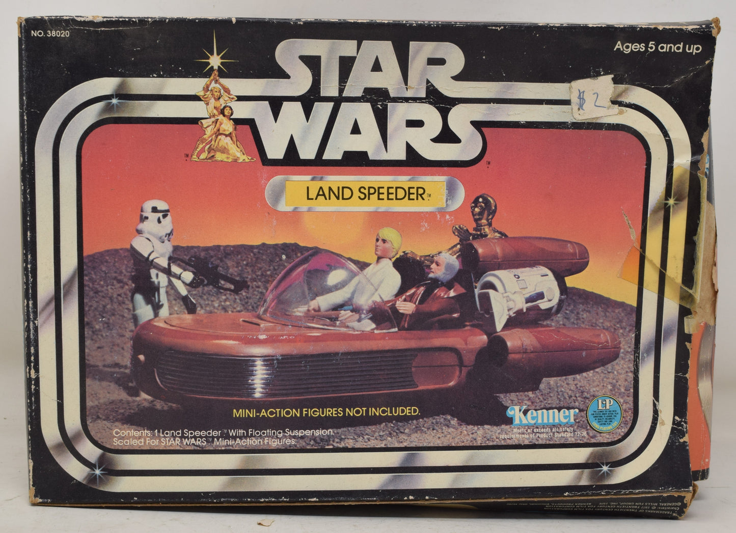 Star Wars Landspeeder Vehicle Original Box Kenner 1977