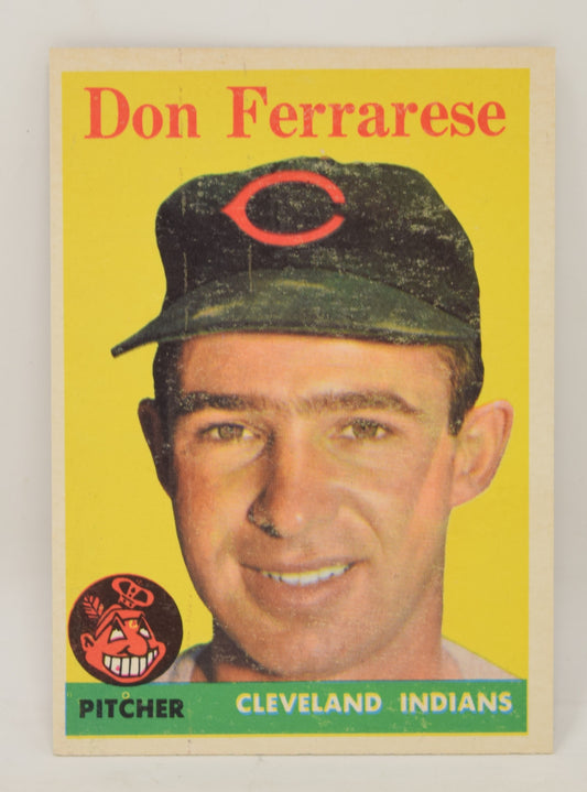 Don Ferrarese Baseball Card Topps 1958 Cleveland Indians 469