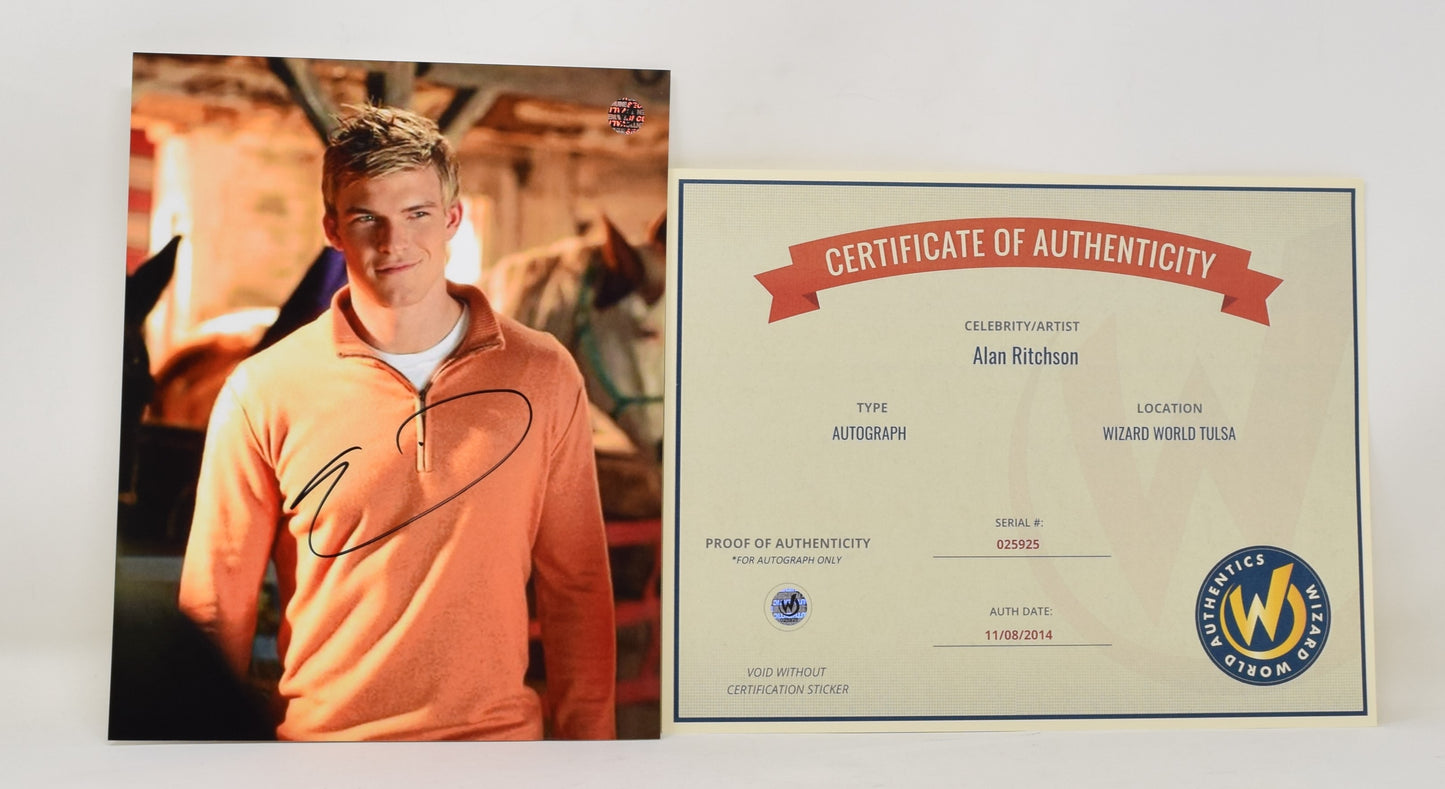 Alan Ritchson Smallville Signed Autograph 8 x 10 Photo COA