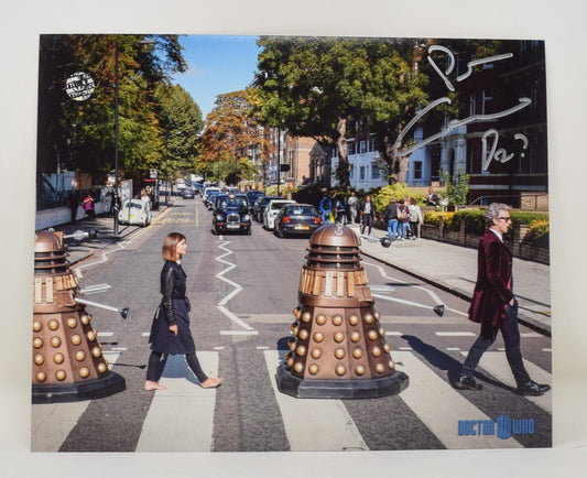 Peter Capaldi Doctor Who Beatles Abbey Road Signed Autograph 8 x 10 Photo COA
