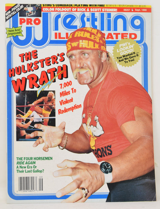 Pro Wrestling Illustrated Magazine September 1990 VF NM Hulk Hogan WWF WCW