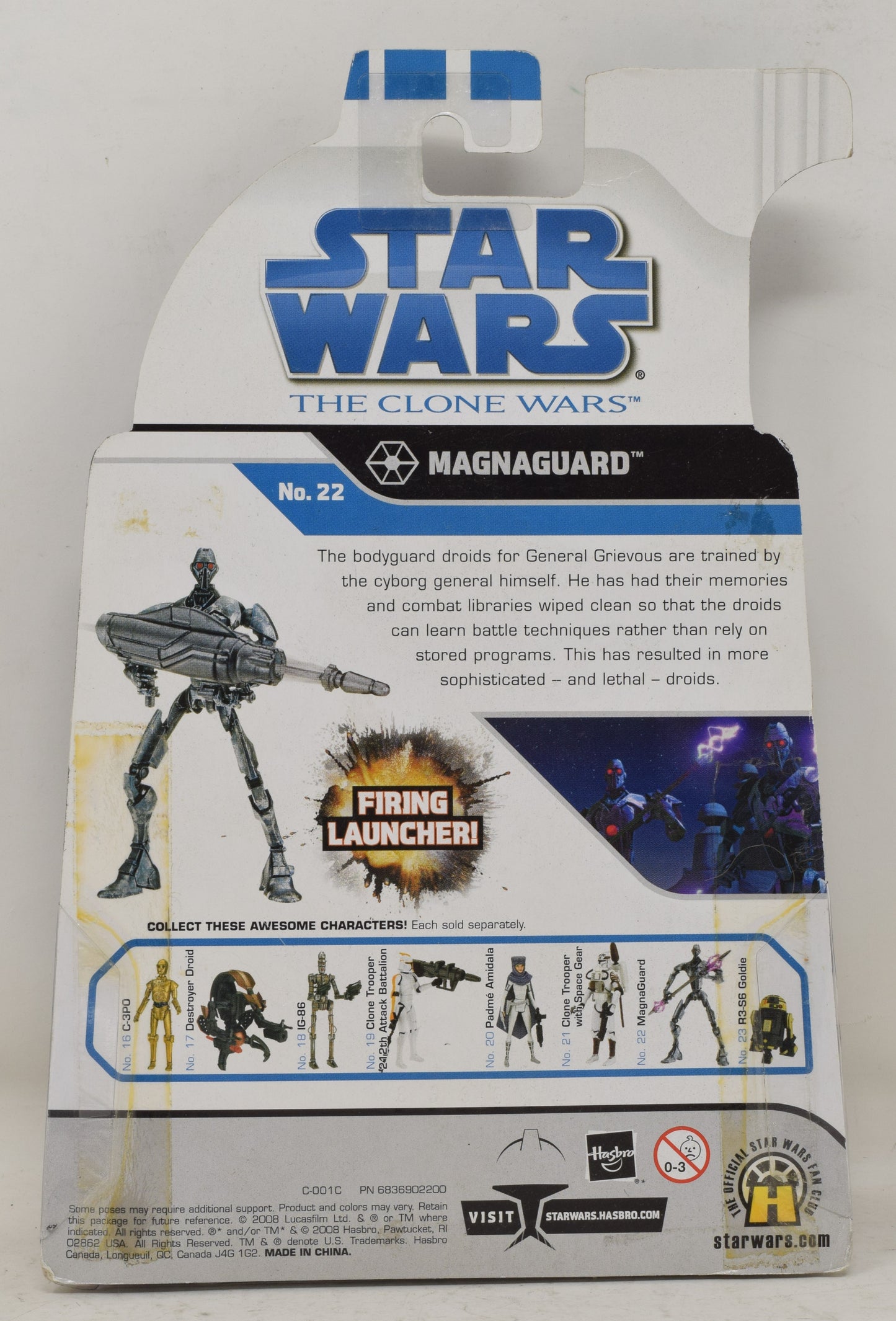 Star Wars The Clone Wars Magnaguard No.22 Action Figure Hasbro MOC New