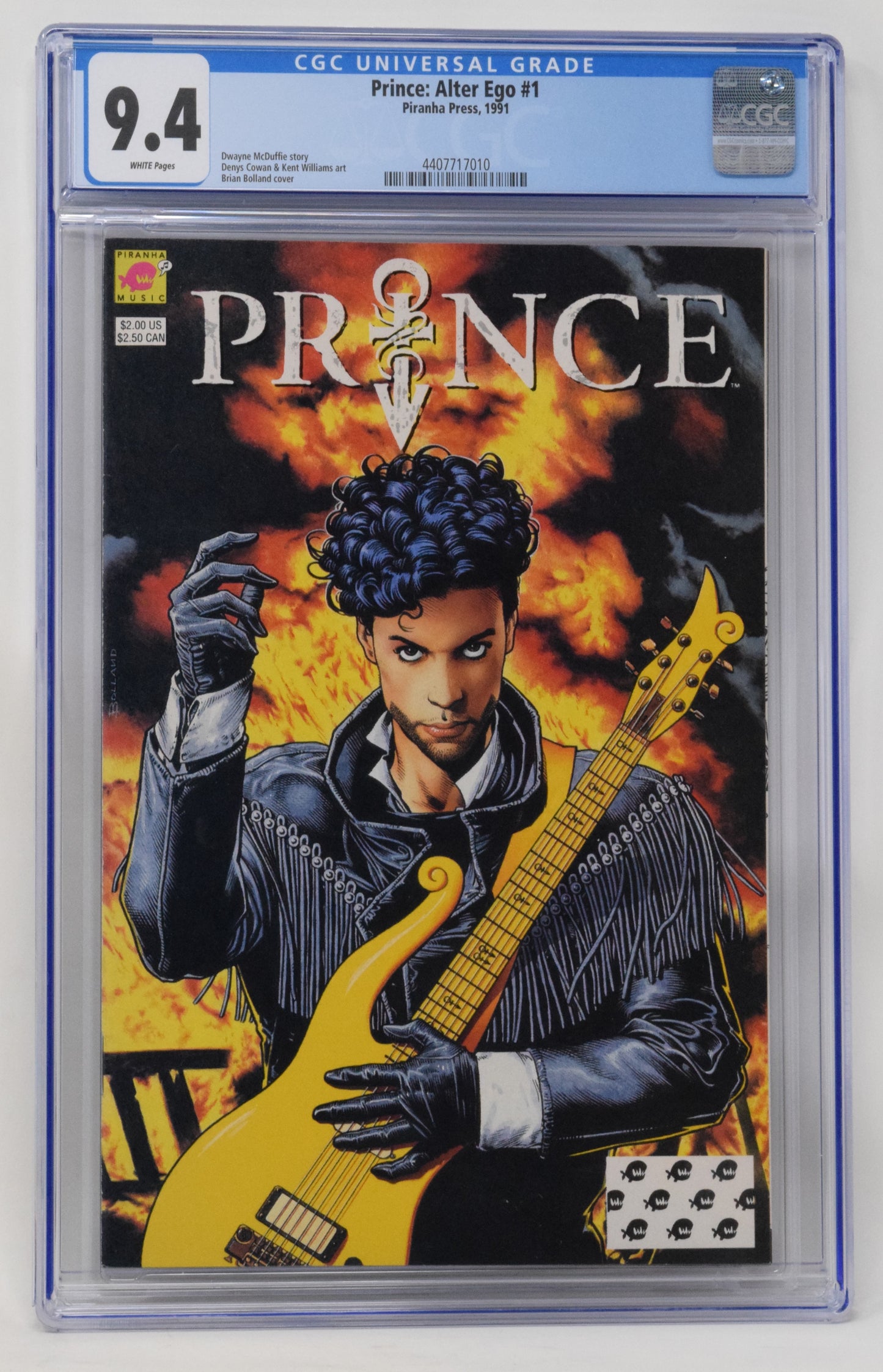 Prince Alter Ego 1 Piranha 1991 CGC 9.4 Brian Bolland Dwayne McDuffie