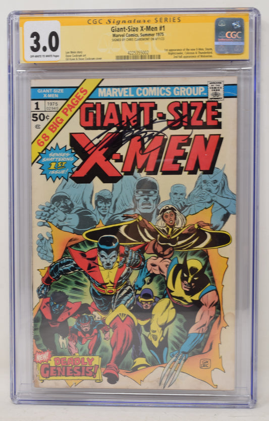 Giant Size X-Men 1 Marvel 1975 CGC SS 3.0 Signed Christ Claremont