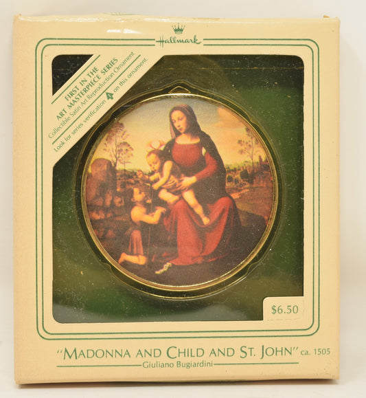 Hallmark Keepsake Ornament Madonna Child St John Giuliano Bugiardini Christmas Tree 1984 NIB