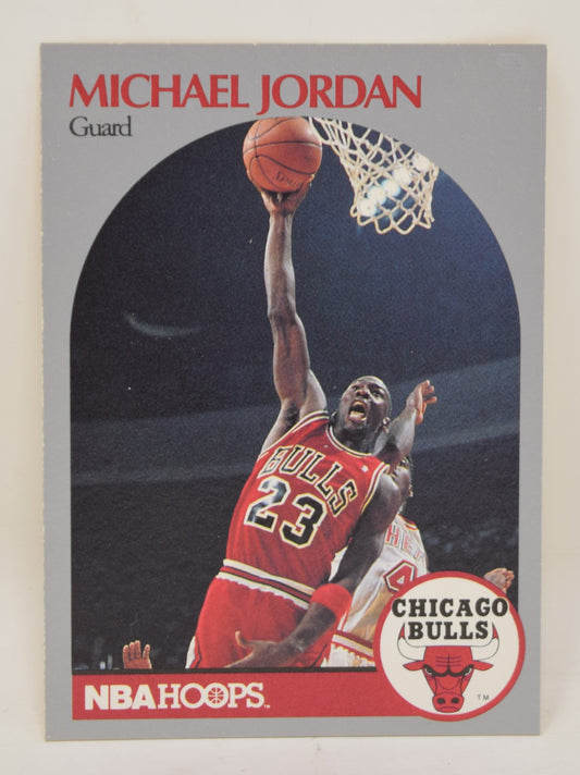 Michael Jordan Basketball Card Hoops 1990 Chicago Bulls NBA HOF 6521