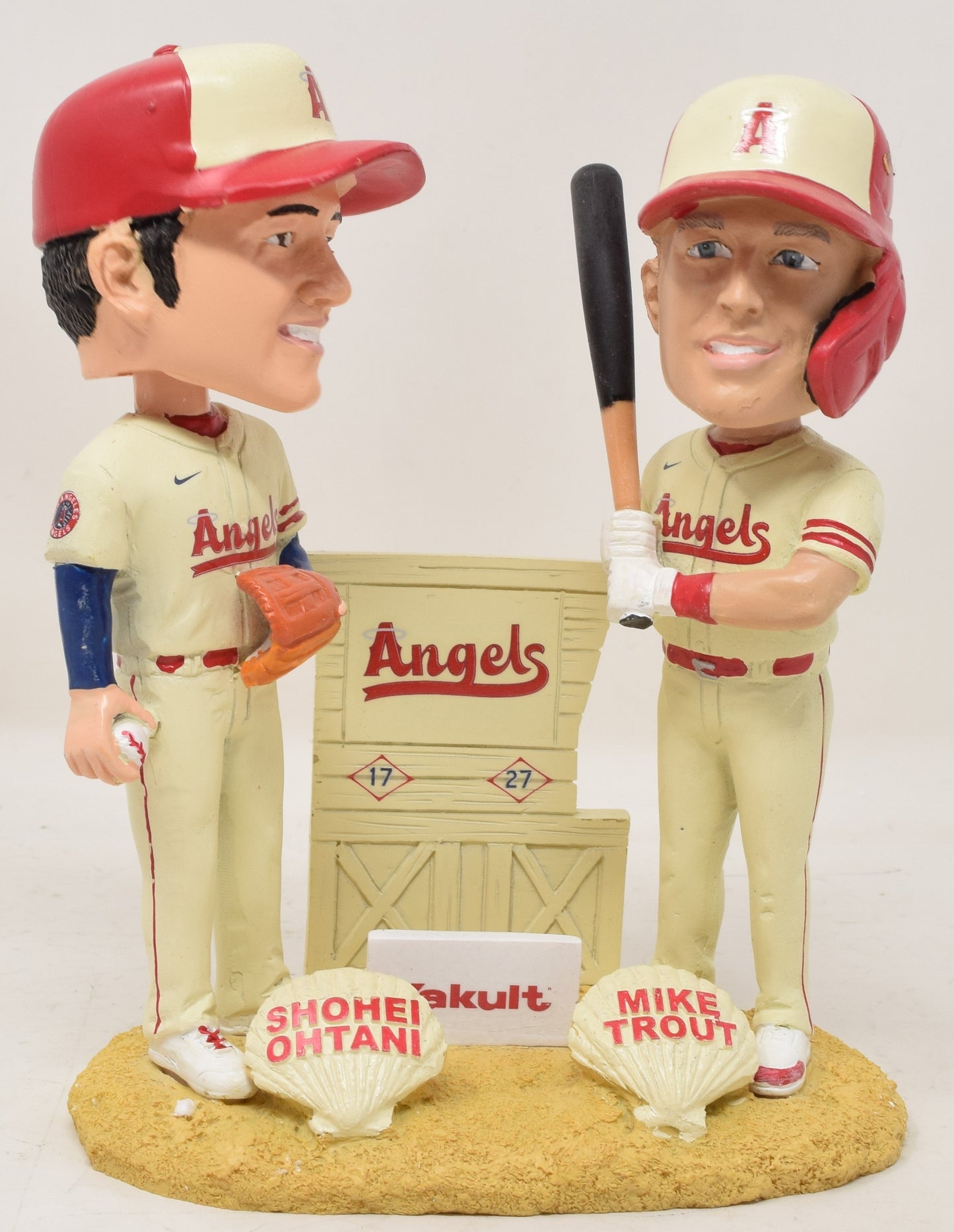 Shohei Ohtani Mike Trout Bobblehead Los Angeles Angeles City Connect 2023 NIB