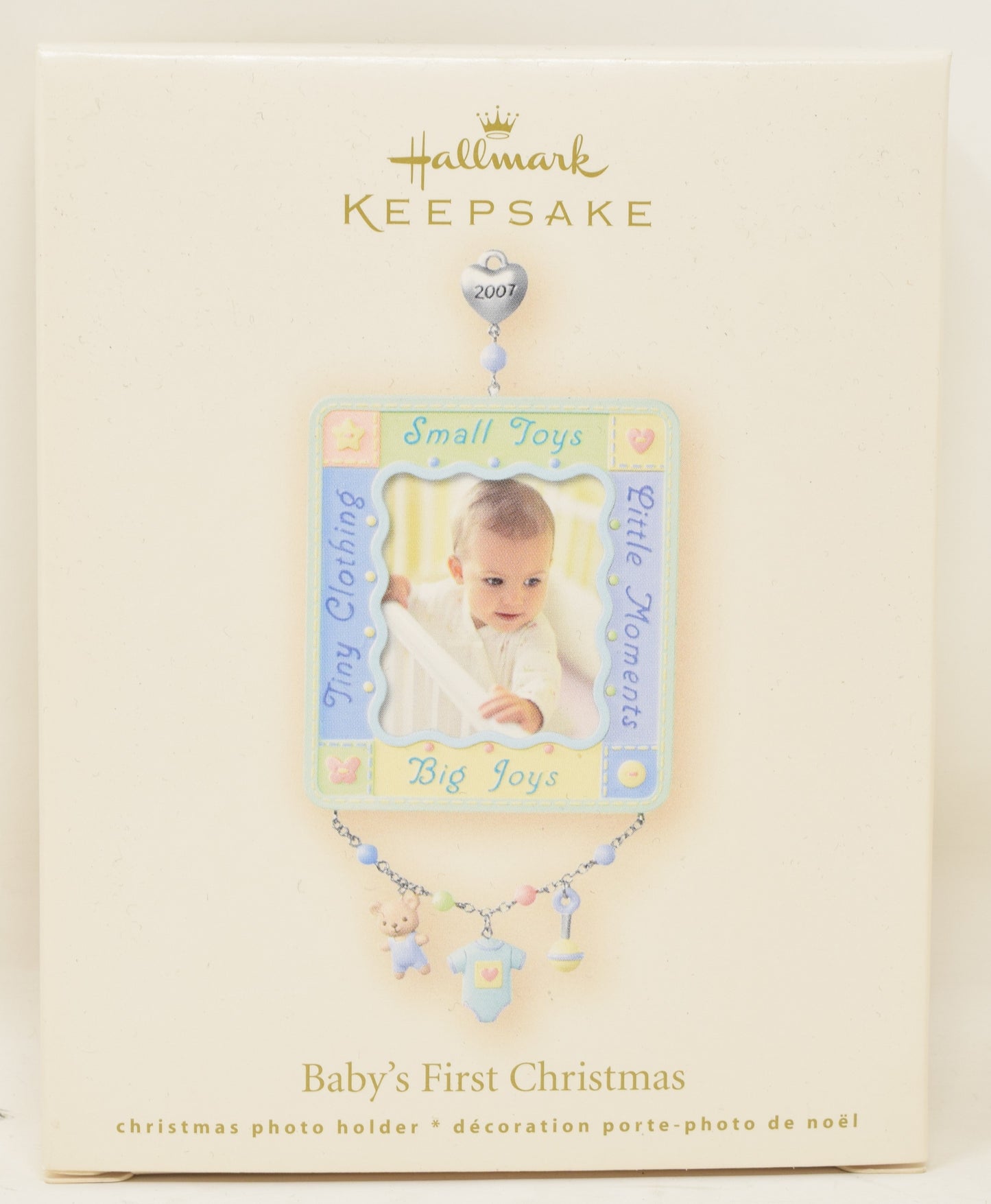 Hallmark Keepsake Ornament Baby's First Photo Frame Christmas Tree 2007 NIB